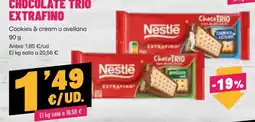 AhorraMas Nestle chocolate trio extrafino oferta