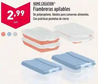 ALDI Home Creation® Fiambreras Apilables Set oferta