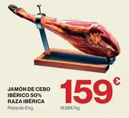 El Corte Inglés Jamón de cebo ibérico 50% raza ibérica oferta