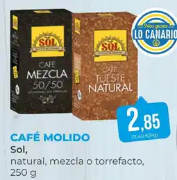 SPAR Gran Canaria Sol café molido oferta