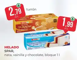 SPAR Gran Canaria spar helado nata vainilla y chocolate oferta