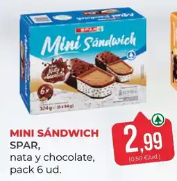 SPAR Gran Canaria Spar mini sandwich nata y chocolate oferta