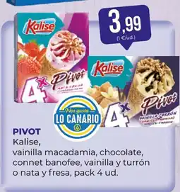 SPAR Gran Canaria Kalise pivot vainilla macadamia chocolate connet banofee vainilla y oferta