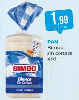 SPAR Gran Canaria Bimbo pan blanco sin corteza oferta