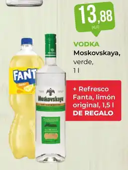 SPAR Gran Canaria Vodka Moskovskaya, verde oferta