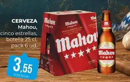 SPAR Gran Canaria Mahou cerveza cinco estrellas oferta