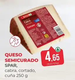 SPAR Gran Canaria spar queso semicurado cabra cortado oferta