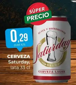 SPAR Gran Canaria Saturday cerveza lager oferta