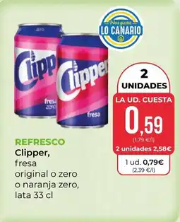 SPAR Gran Canaria Clipper refresco fresa oferta