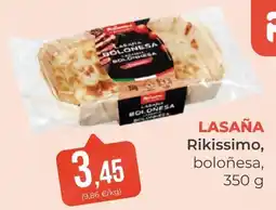 SPAR Gran Canaria Rikissimo lasaña boloñesa oferta