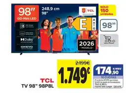Carrefour Tcl tv 98" 98p8l oferta