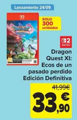 Carrefour Nintendo Switch Dragon Quest XI: Ecos de un pasado perdido Edición Definitiva oferta