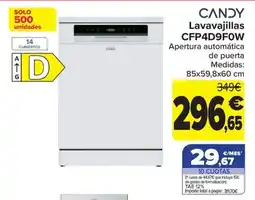Carrefour Candy lavavajillas cfp4d9f0w oferta