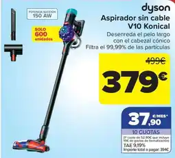 Carrefour dyson Aspirador sin cable V10 Konical oferta