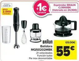 Carrefour Braun batidora mq50202mbk oferta