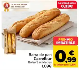 Carrefour Carrefour barra de pan oferta