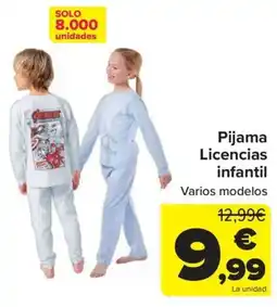Carrefour Pijama Licencias infantil oferta