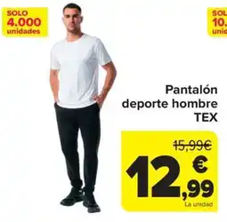 Carrefour TEX pantalón deporte hombre oferta