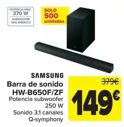 Carrefour Samsung barra de sonido hw-b650f/zf oferta