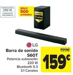 Carrefour LG Barra de sonido S60T oferta
