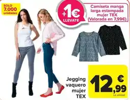 Carrefour Tex jegging vaquero mujer oferta