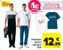 Carrefour Tex pantalón denim hombre oferta