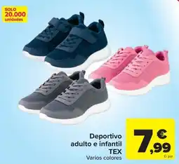 Carrefour TEX Deportivo adulto e infantil oferta