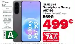 Carrefour Samsung smartphone galaxy a57 5g oferta