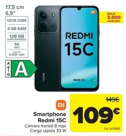 Carrefour Xiaomi Smartphone Redmi 15C oferta