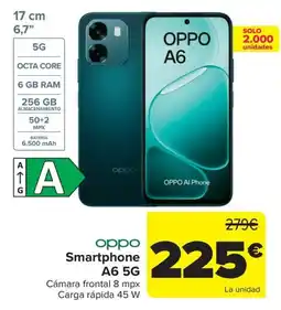 Carrefour oppo smartphone a6 5g oferta