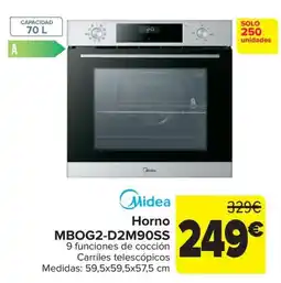 Carrefour Midea Horno MBOG2-D2M90SS oferta
