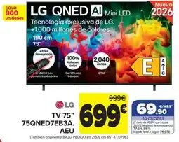 Carrefour LG TV 75" 75QNED7EB3A. AEU oferta