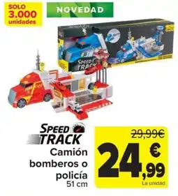Carrefour Speed Track Camión bomberos o policía oferta
