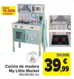 Carrefour My Little Market cocina de madera oferta