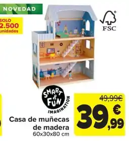 Carrefour Smart & Fun Imagination Casa de muñecas de madera oferta