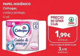 SPAR Gran Canaria Colhogar papel higiénico cuida y protege oferta