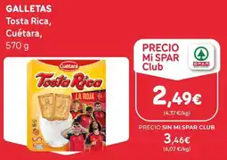SPAR Gran Canaria Cuétara Tosta Rica oferta
