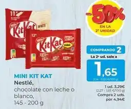 SPAR Gran Canaria Nestlé - mini kit kat oferta