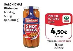 SPAR Gran Canaria Boklunder - salchichas oferta