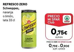 SPAR Gran Canaria Schweppes - refresco zero oferta