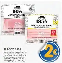 Supermercados Plaza Elpozo - pechuga de pavo o jamon cocido duroc oferta