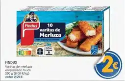 Supermercados Plaza Findus - varitas de merluza empanada oferta