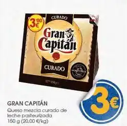 Supermercados Plaza Gran capitán - queso mezcla curado de leche pasteurizada oferta