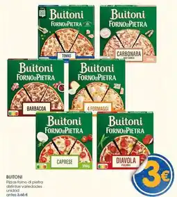 Supermercados Plaza Buitoni - pizza tonno di pietra distintas avellagadas oferta