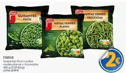 Supermercados Plaza Findus - guisantes finos o judías verdes pijamas o troceadas oferta
