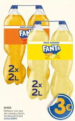 Supermercados Plaza Fanta - refresco con gas de range y limpiena oferta