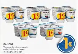 Supermercados Plaza Danone - yogur natural azucarado o de alisitos sabores oferta