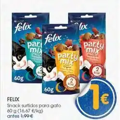 Supermercados Plaza Felix - snack surtidos para gato oferta