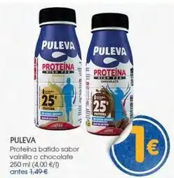 Supermercados Plaza Puleva - proteina batido sabor vainilla o chocolate oferta