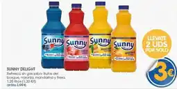 Supermercados Plaza Sunny delight - refresco de gas sabor frutos del bosque naught, mantadina y fresca oferta